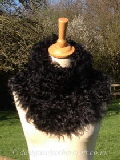 curly tigrado shearling tippet collar